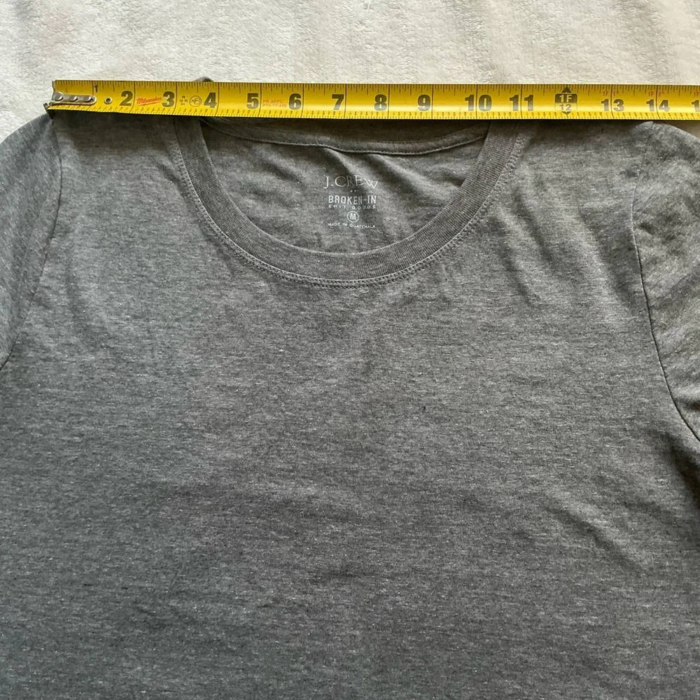 J. Crew Heather Gray Short-Sleeve Crewneck Tee - Picture 5 of 10